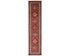 11 Feet Red Kazak Afghan Hand Knotted Wool Runner Rug
